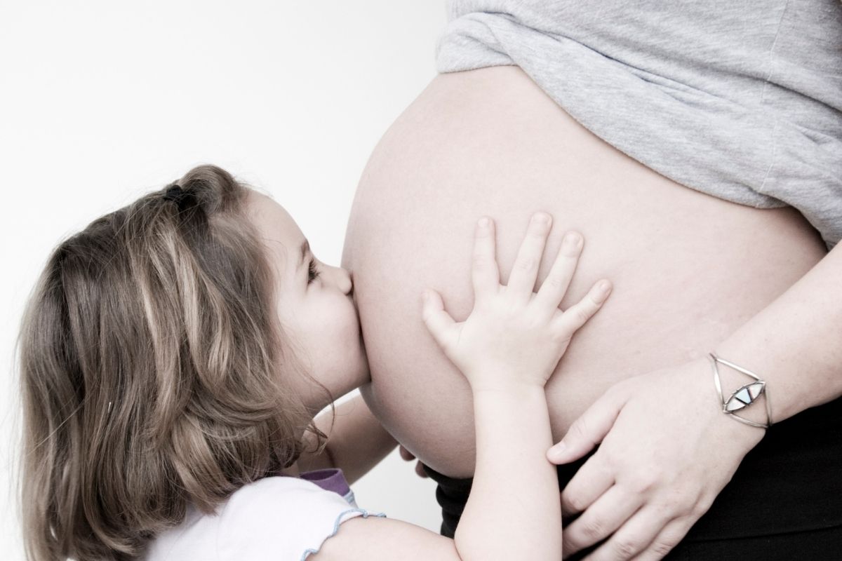 foto originali da fare in gravidanza sorellina